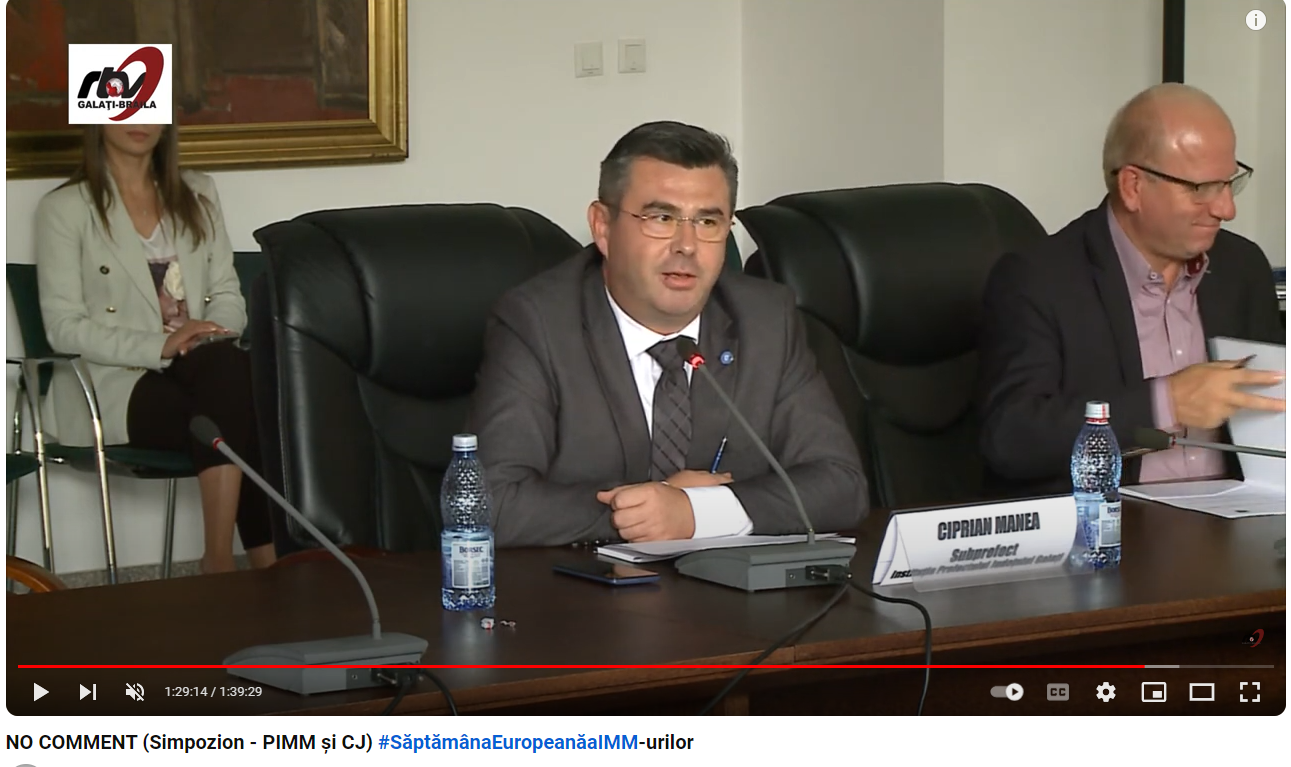 Simpozion – PIMM și CJ Săptămâna Europeană a IMM-urilor