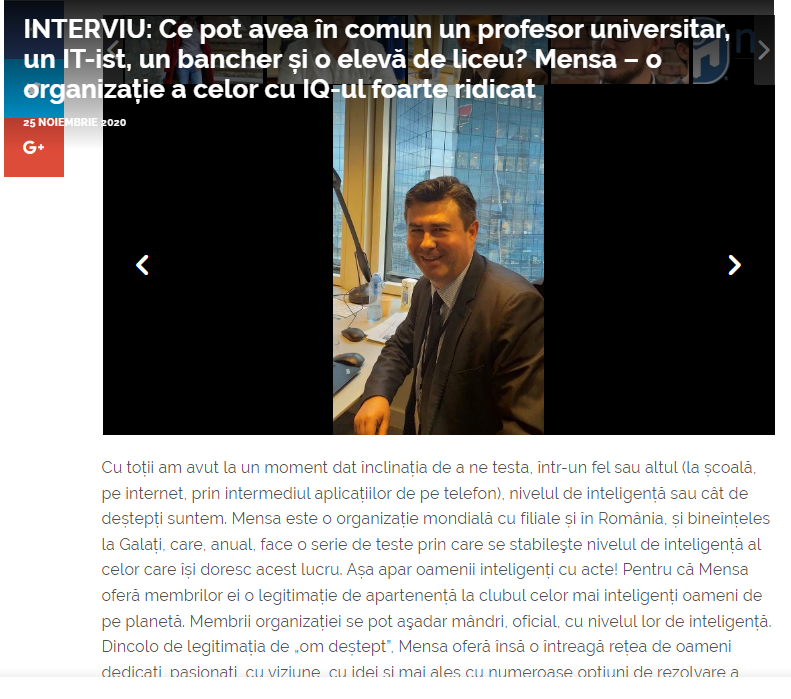 Interviu MENSA