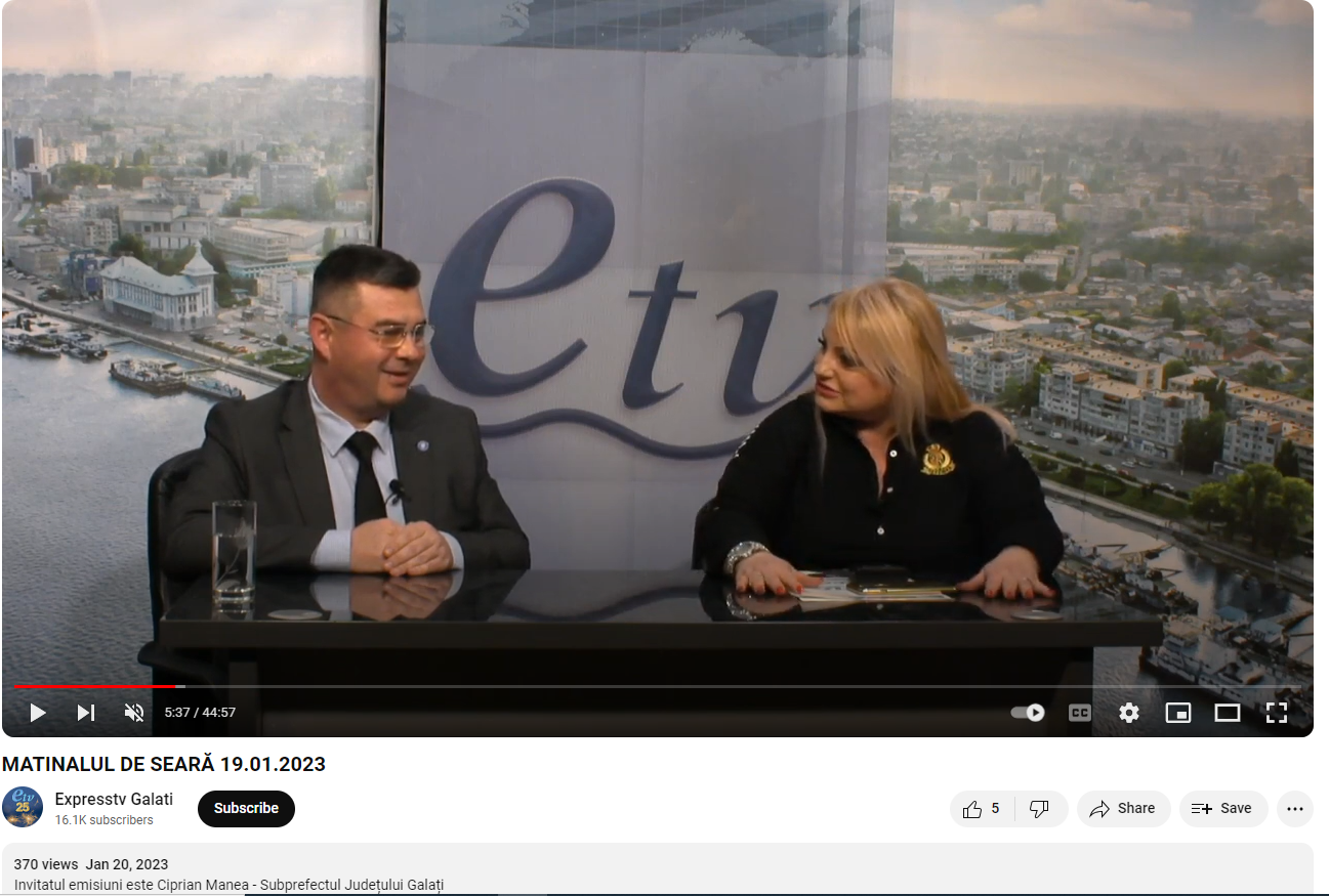 „Matinalul de seară ” la Express TV.