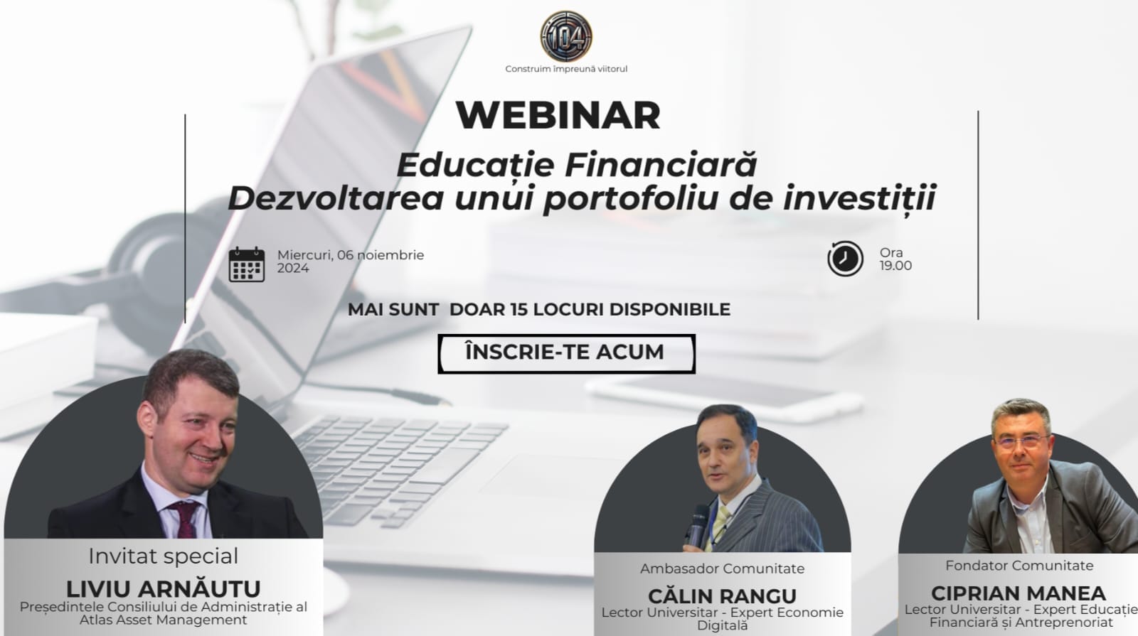 Primul webinar dedicat educației financiare și antreprenoriale